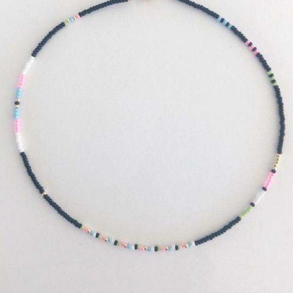 seed bead VSCO choker necklace